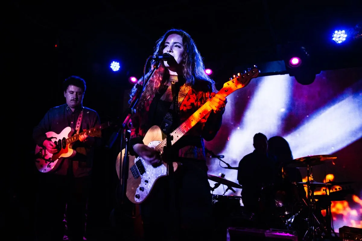 Singer performing on stage